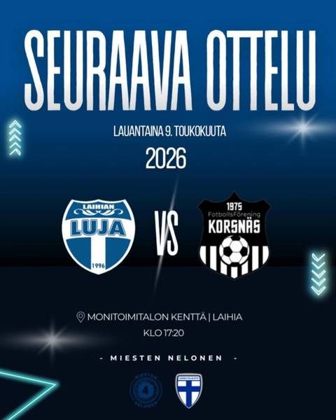 Miesten kotiavaus Laihialla lauantaina 9.5.