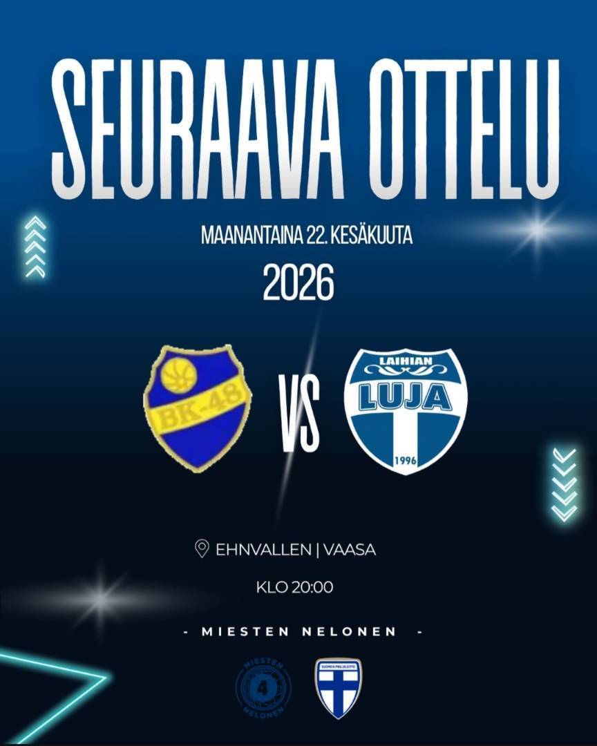 Lujan kausi jatkuu Vaasassa 22.6.