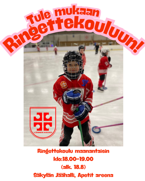 Ringettekoulu starttaa 18.8!
