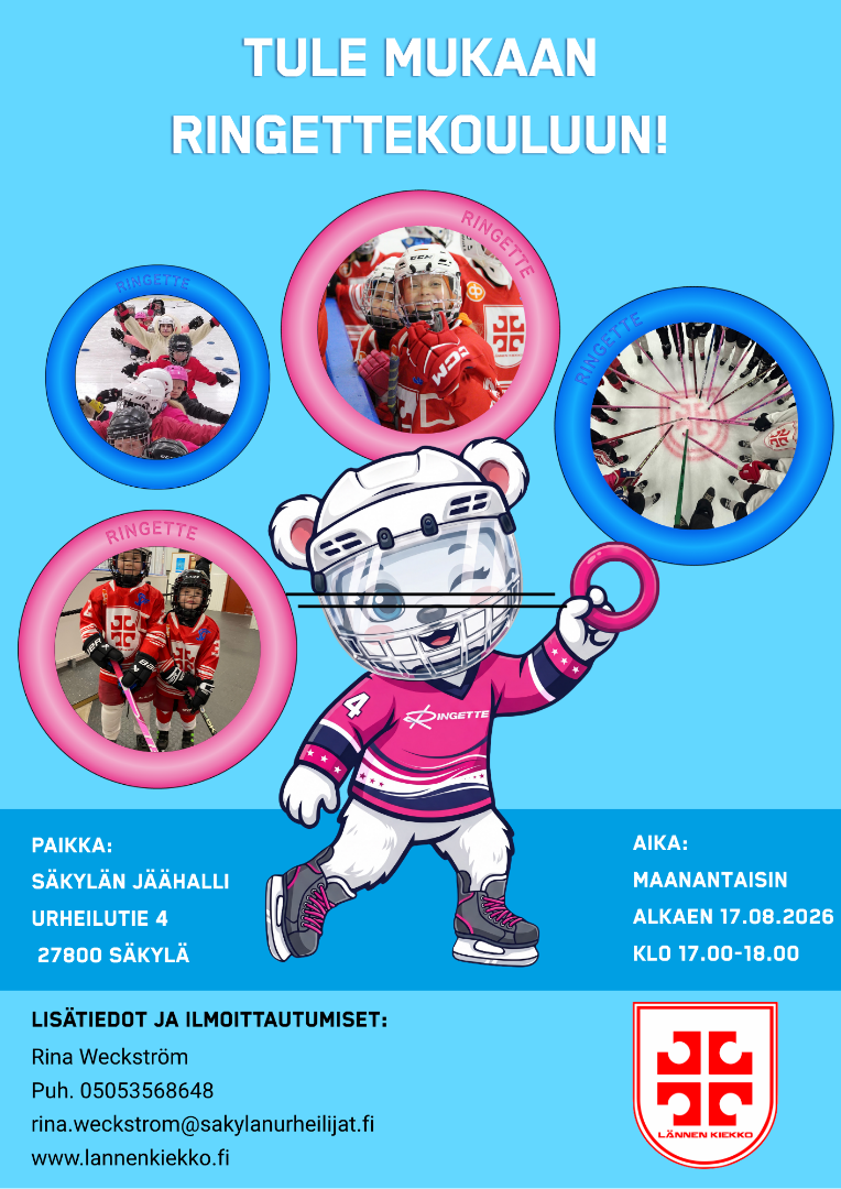 Ringettekoulu alkaa elokuussa!