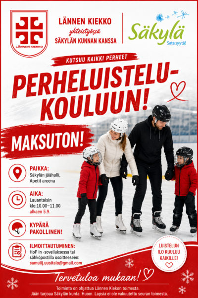 Tervetuloa perheluistelukouluun!