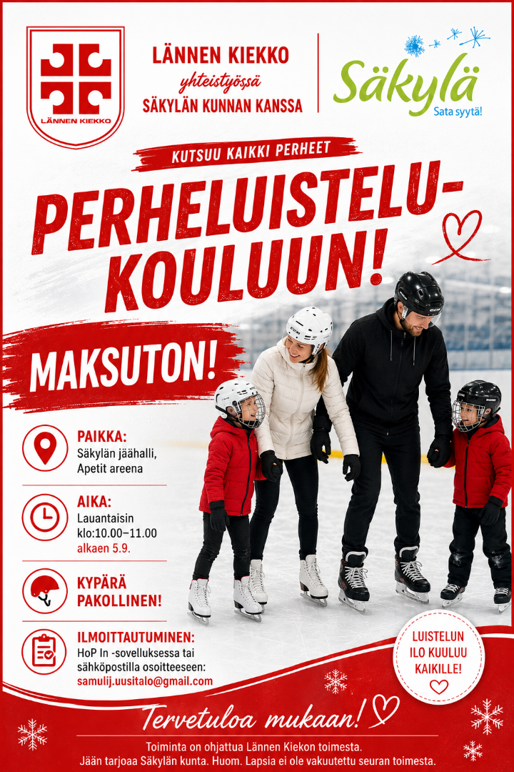 Tervetuloa perheluistelukouluun!