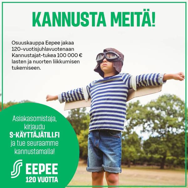 Eepeen asiakasomistaja: liity Virkiän suunnistuksen lasten ja nuorten kannustajaksi!