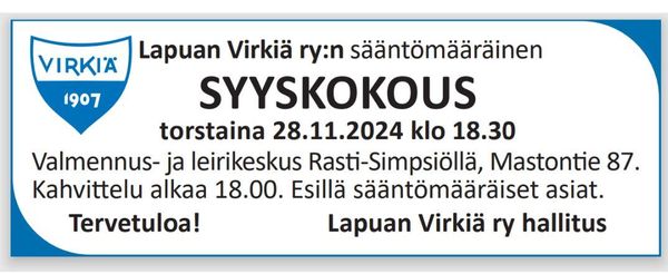 Syyskokous 28.11.2024