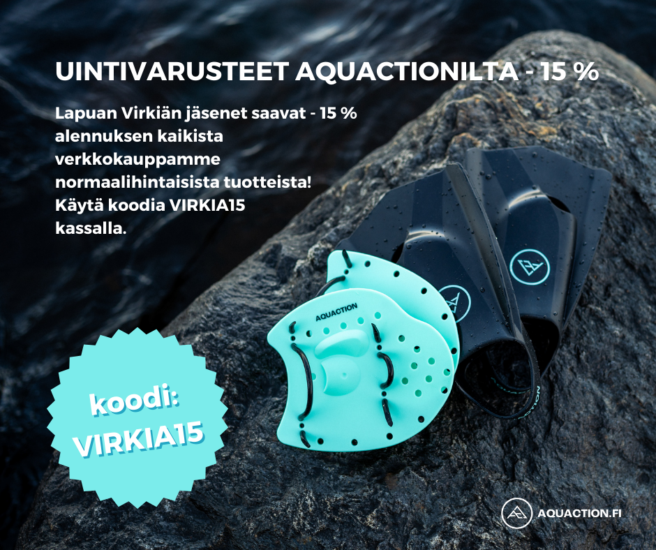 Aquactionin seurakoodilla -15% alennus
