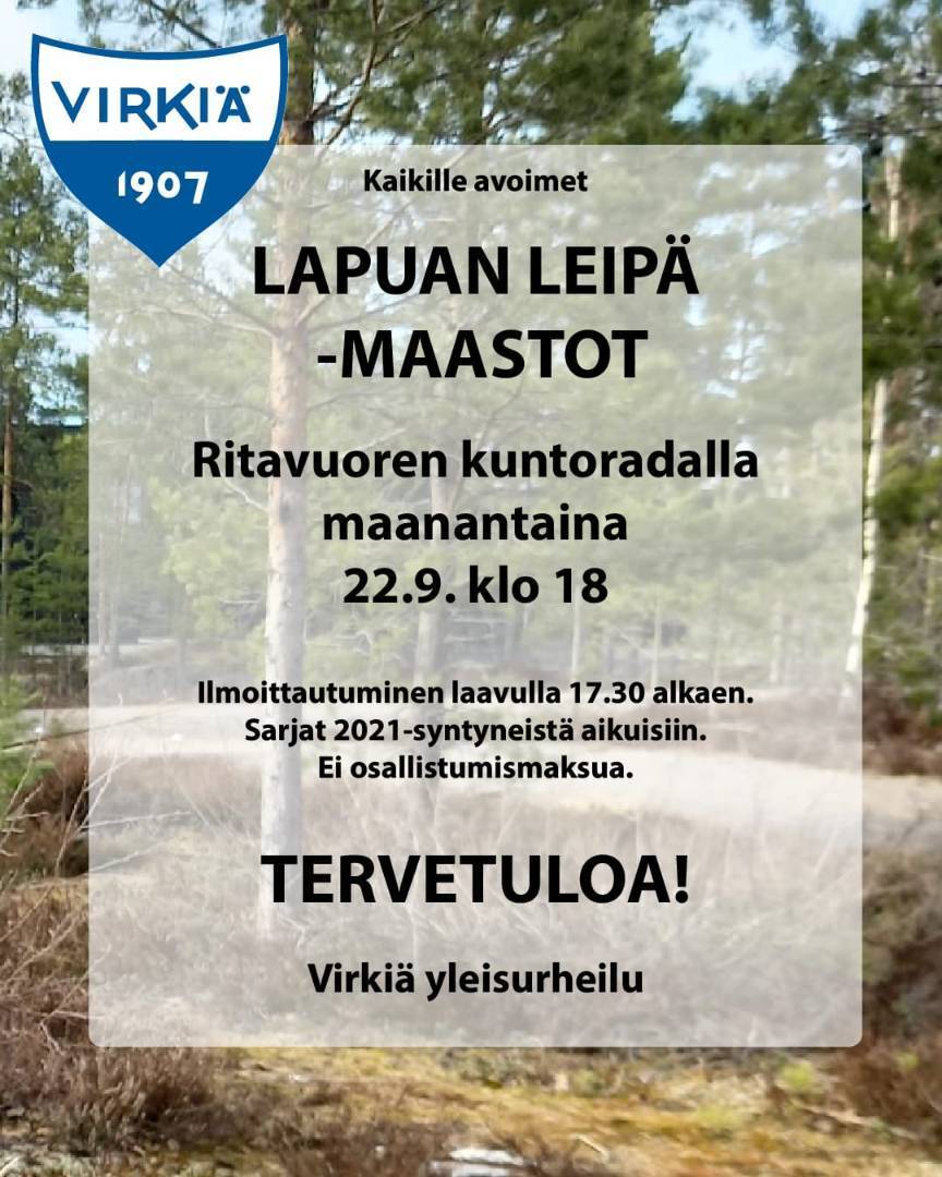 Lapuan leipä maastot Ritavuorella