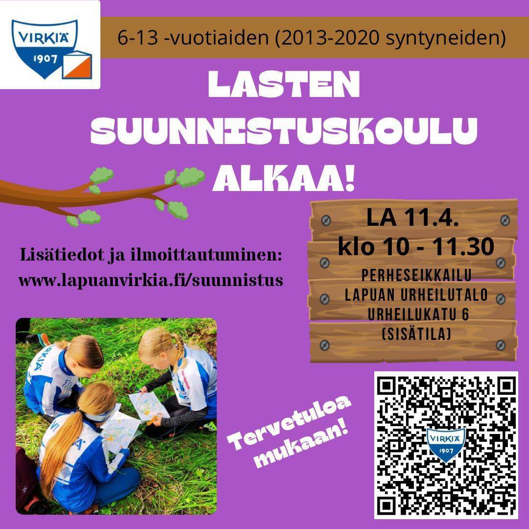 Suunnistuskoulu alkaa 11.4. - ilmoittaudu mukaan!
