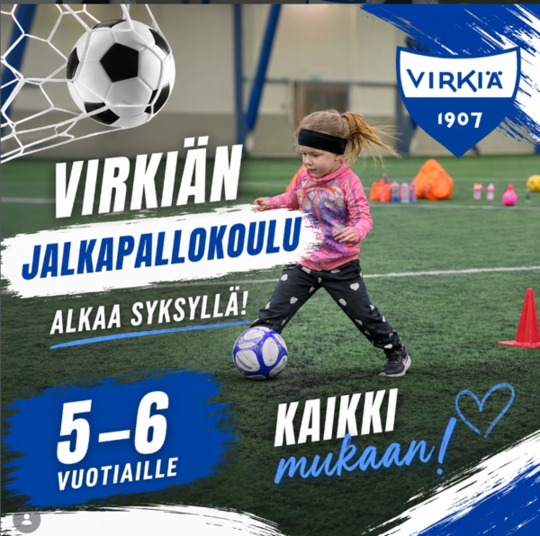 Virkiän jalkapallokoulu jatkuu syksyllä!