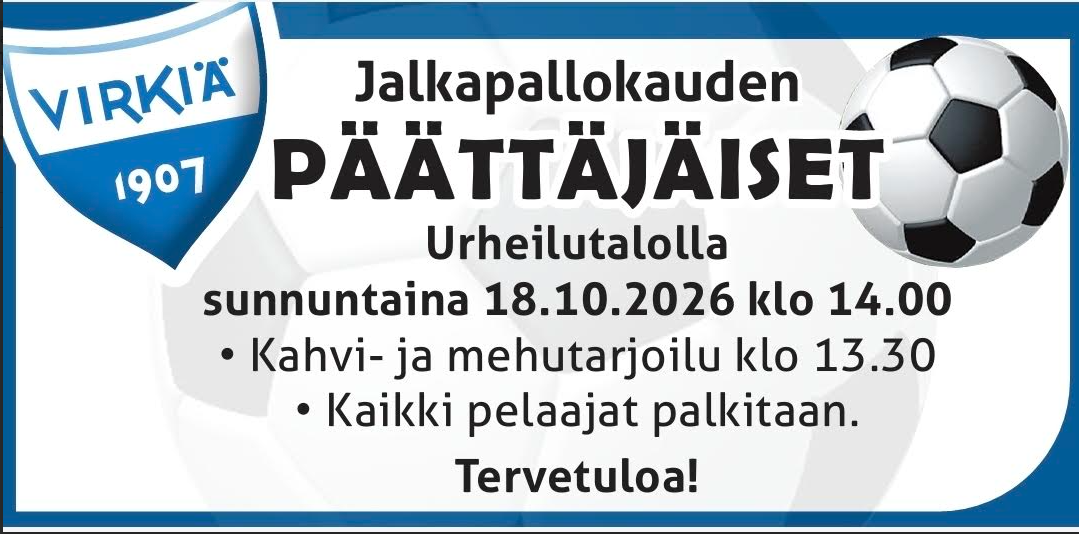 Virkiän jalkapallokauden päättäjäiset