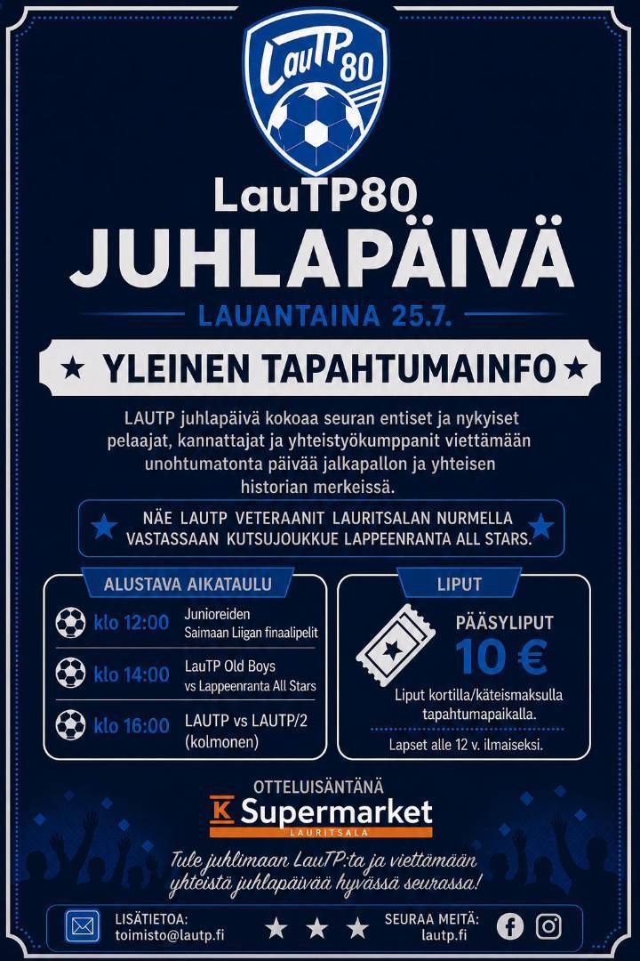 LauTP80v JUHLAPÄIVÄ 25.7.