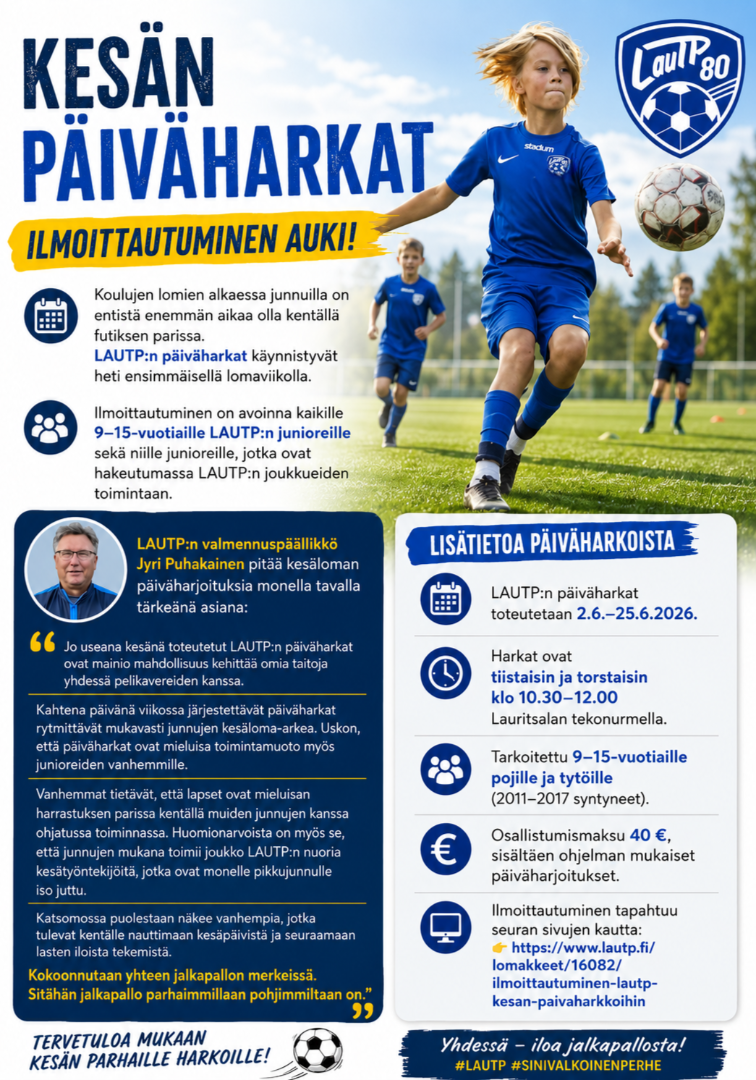 Päiväharkat kesäkuussa!