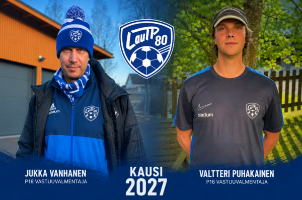 Kauden 2027 valmennus ja taustat nimetty LAUTP P18-, P16 Liiga- ja P16 Sininen -joukkueisiin