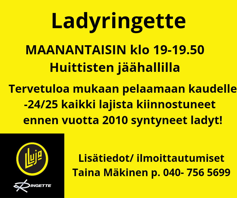 Ladyringette starttaa syksyllä💛🖤