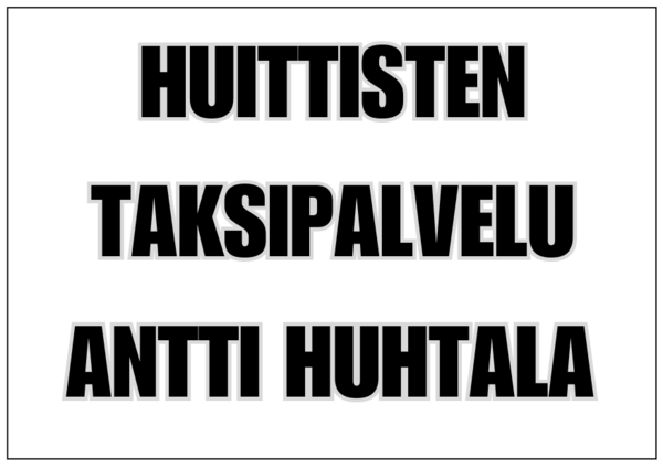 Huittisten Taksipalvelu Antti Huhtala