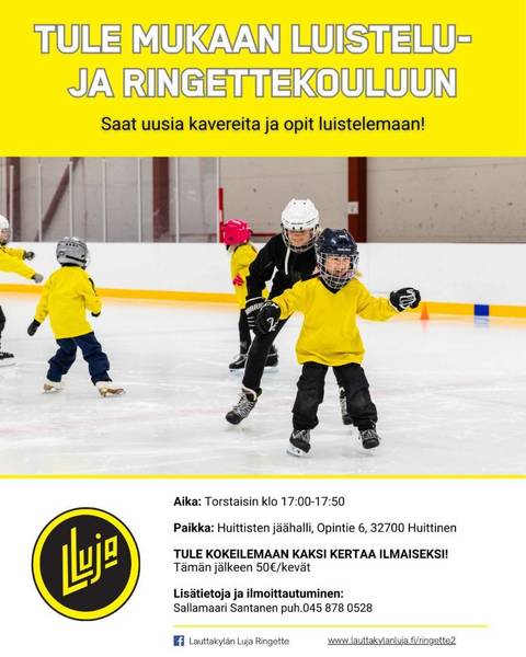 Luistelu- ja ringettekoulu kevätkausi käynnissä!