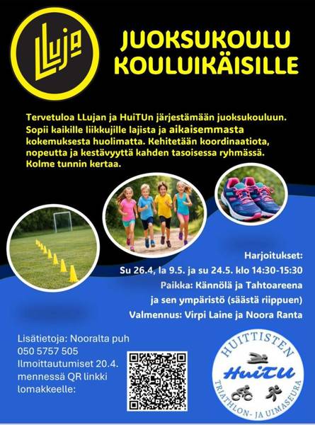 Tervetuloa ilmaiseen juoksukouluun!