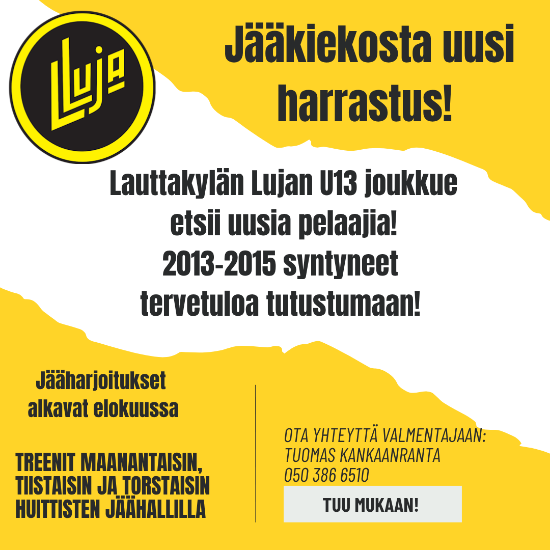 Kiekkokausi alkaa taas 10.8!