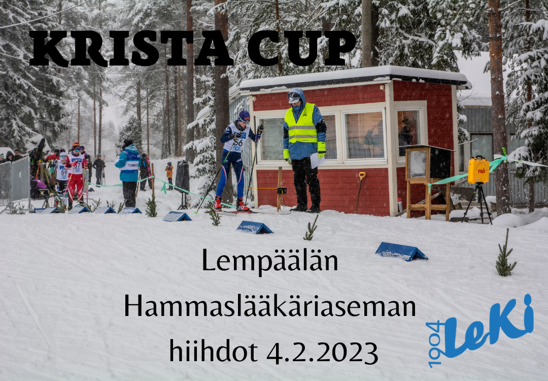 Krista Cupin osakilpailu: Lempäälän Hammaslääkäriaseman hiihdot 4.2. Hakkarissa