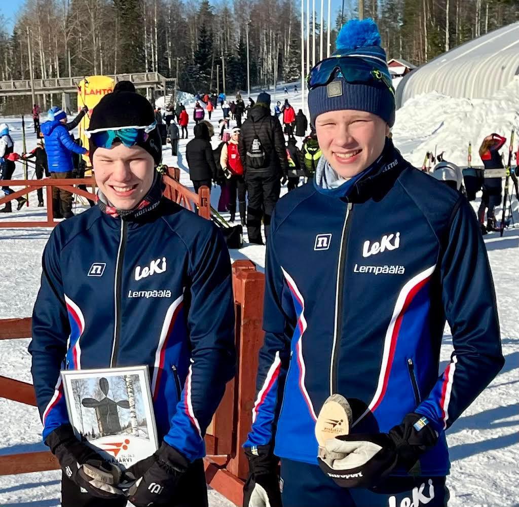 Akseli Pesu ja Antti Urvanta hiihtoliiton U18-ryhmään