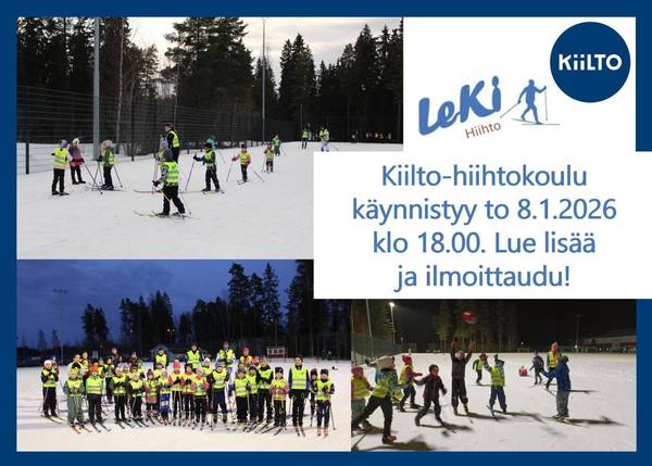 LeKin Kiilto-hiihtokoulu alkaa tammikuussa! Ilmoittaudu mukaan!