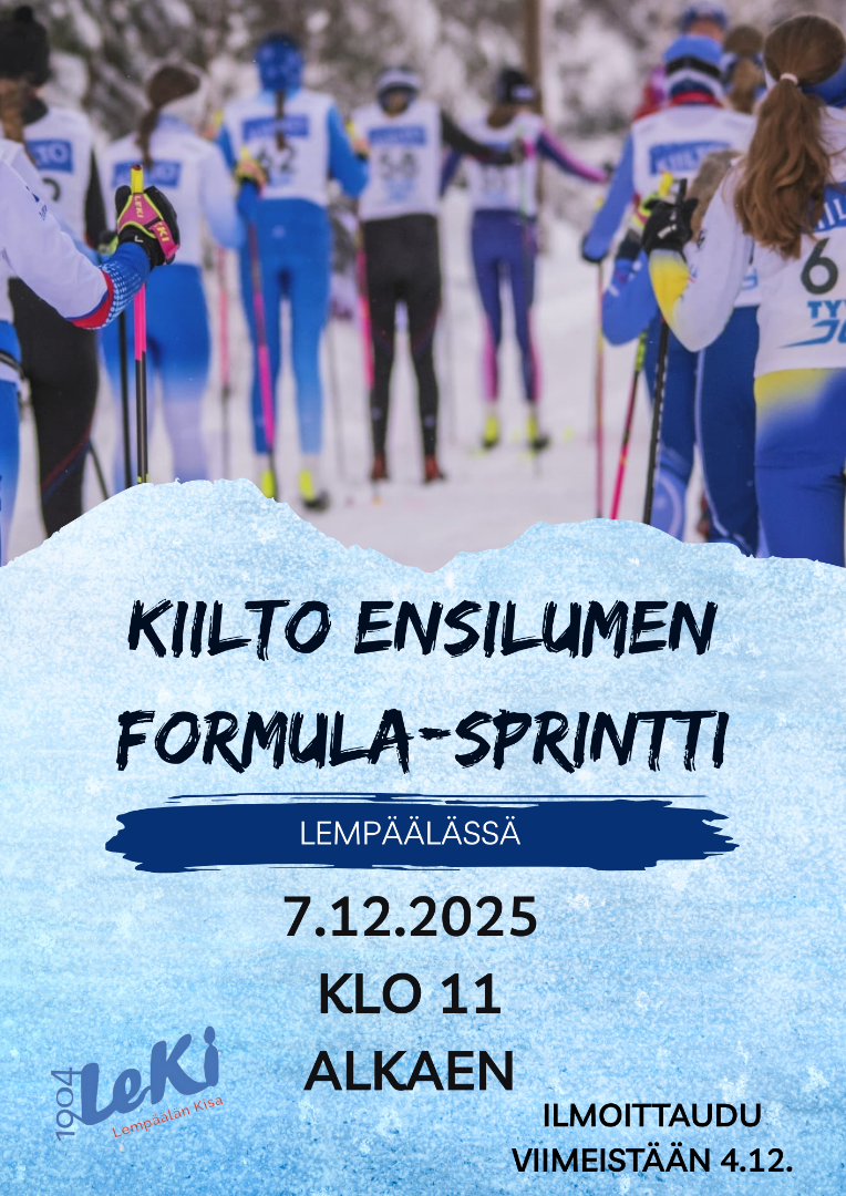 Tervetuloa avaamaan hiihtokilpailukausi Lempäälässä!