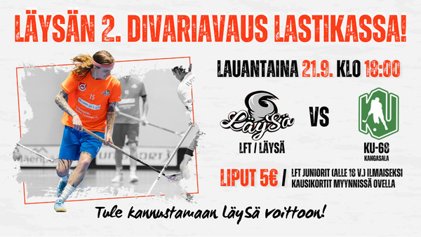 LFT/LäySä vs KU-68 Lastikassa 21.9. klo 18.00