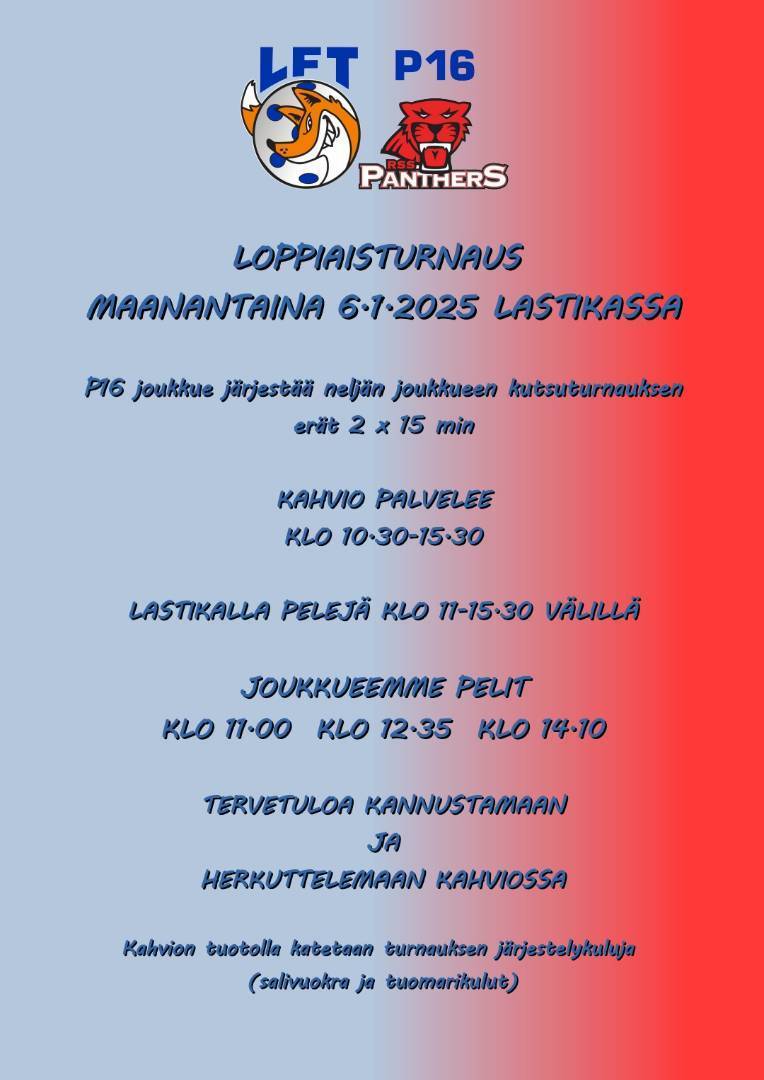 Tervetuloa 6.1. Lastikalle