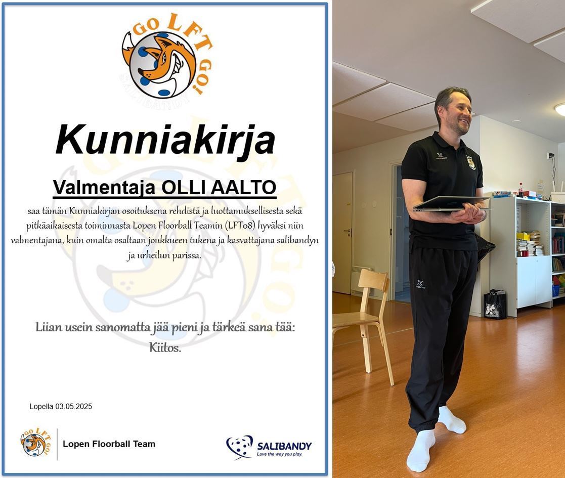 Liian usein sanomatta jää pieni ja tärkeä sana tää, Kiitos.