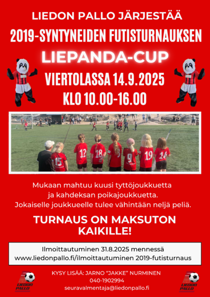 LiePanda Cup 14.9.2025 Viertolassa!