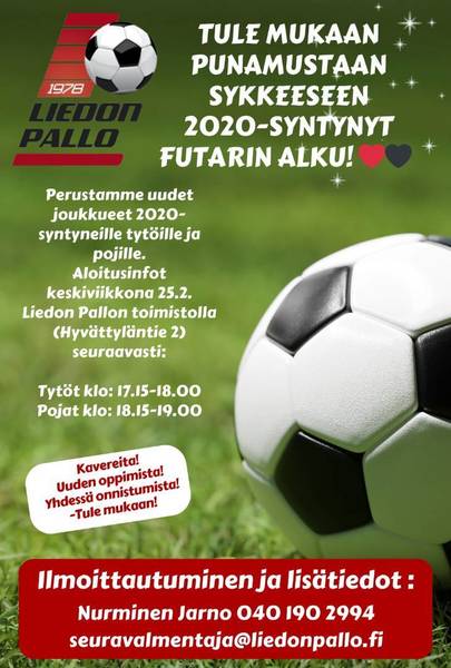 Uudet ikäkausijoukkueet 2020-syntyneille tytöille ja pojille starttaa taas