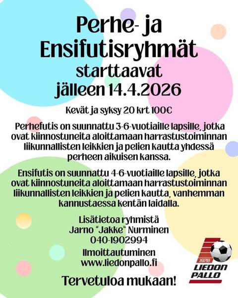 Perhe- ja ensifutis 2026