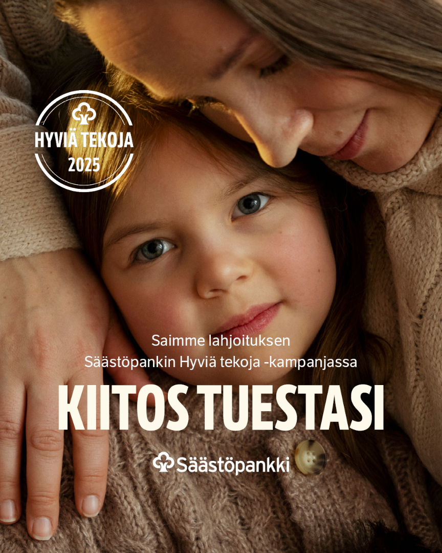 Säästöpankin Hyviä Tekoja - Kiitoksen aika