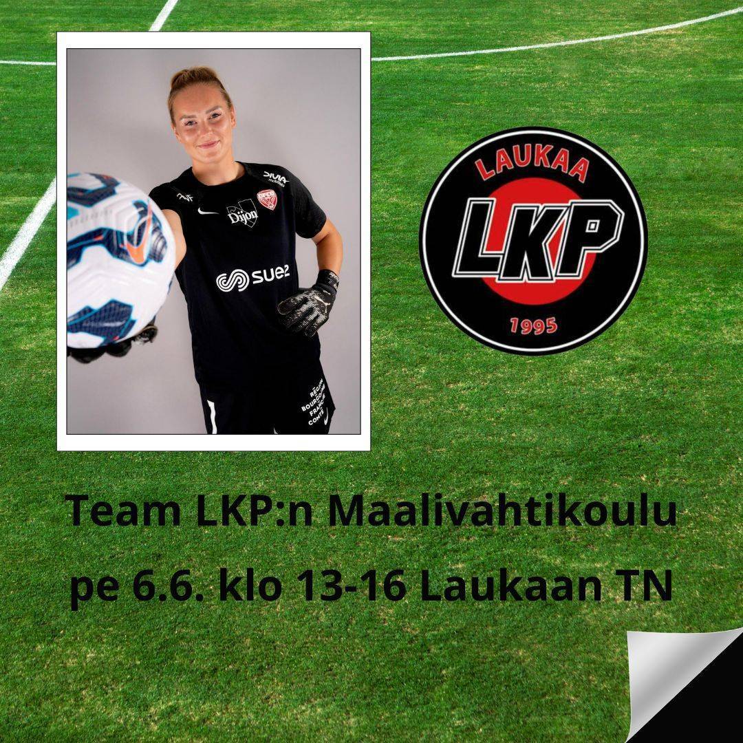 Team LKP:n maalivahtikoulu pe 6.6. klo 13-16