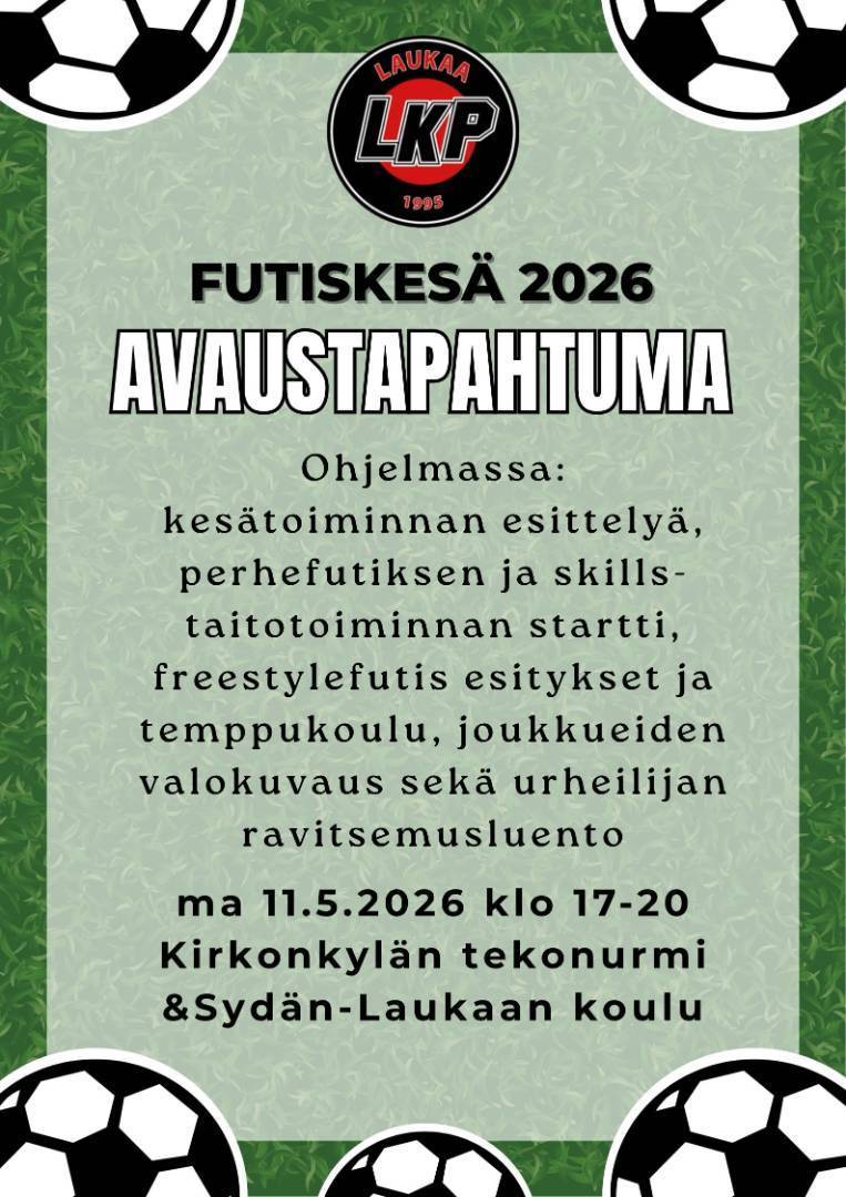 Kesäkauden 2026 avaustapahtuma