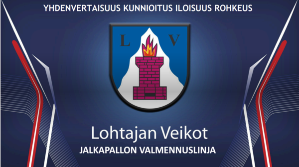 Lohtajan Veikoille jalkapallon valmennuslinja 