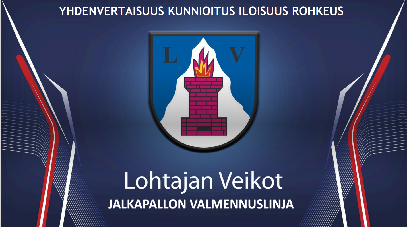Lohtajan Veikoille jalkapallon valmennuslinja 