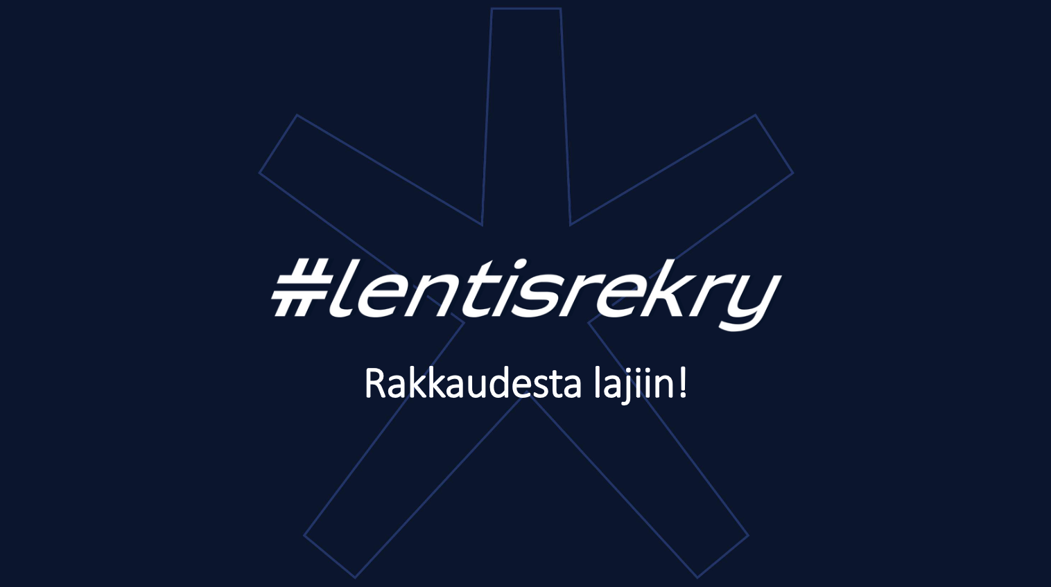 #lentisrekry -kampanjan avaus