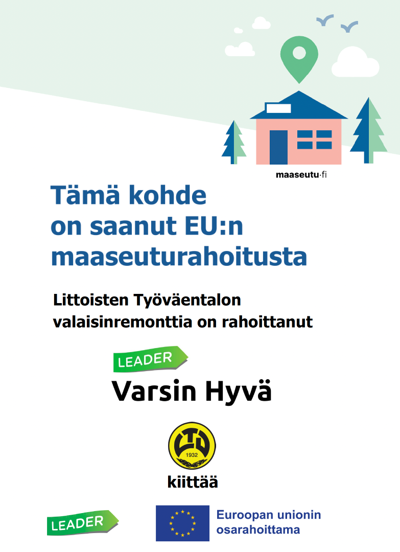 Littoisten Työväentalon valaisinremontti on käynnistynyt
