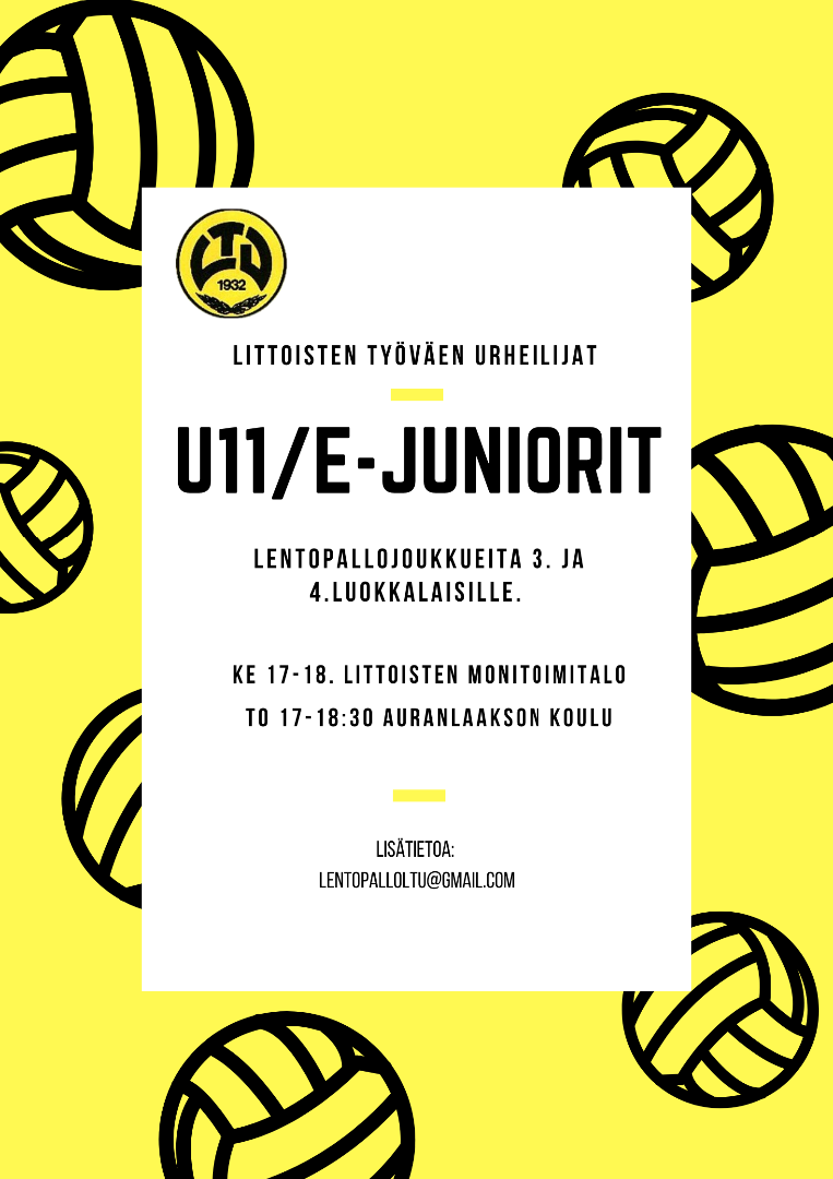 U11 kausi alkaa 19.8.