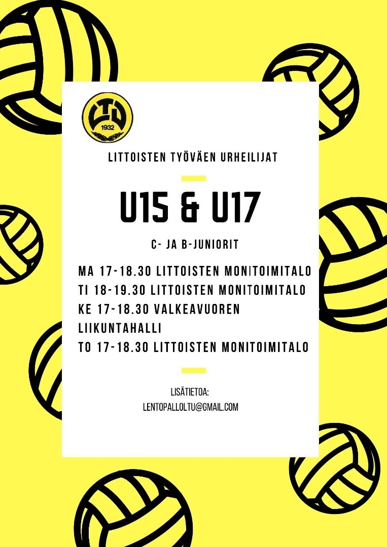 U15 ja U17 harjoittelevat yhdessä tällä kaudella!