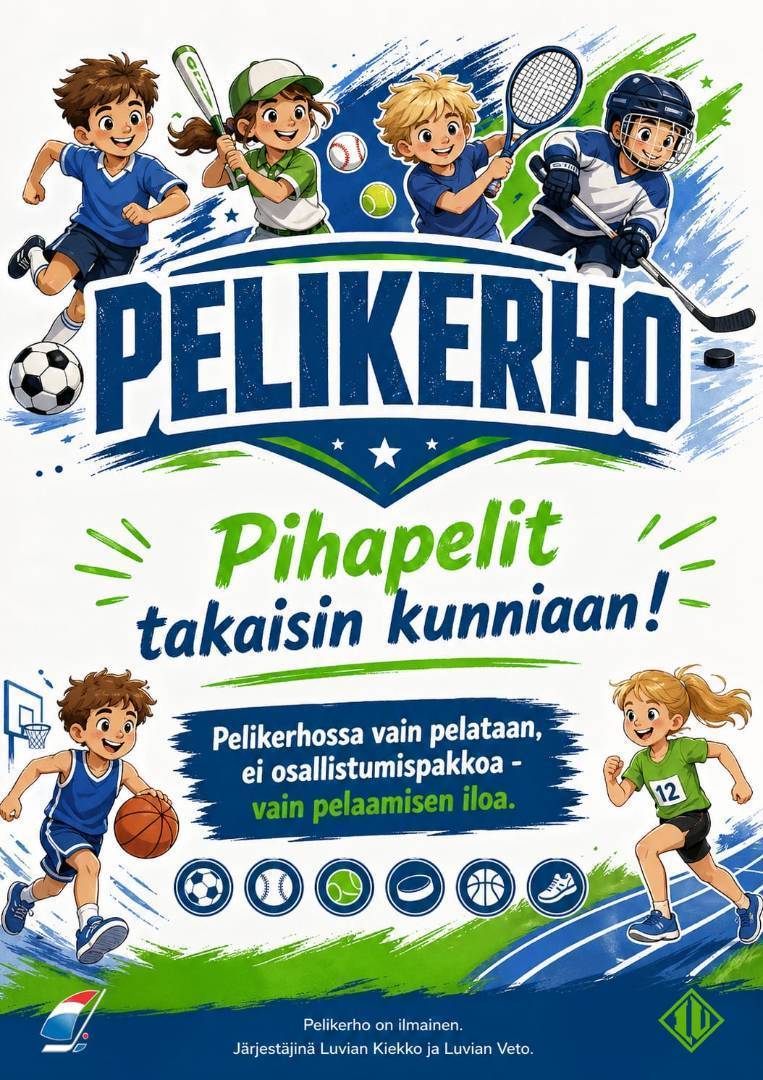 Pelikerho saapuu Luvialle! 🔥