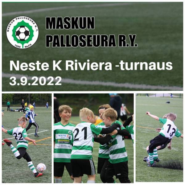MaPS P12 järjestää Neste K Riviera -turnauksen 2012- ja 2014- syntyneille lauantaina 3.9.2022