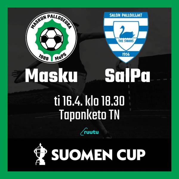 Suomen Cupin 3. kierroksenpeli tiistaina 16.4.