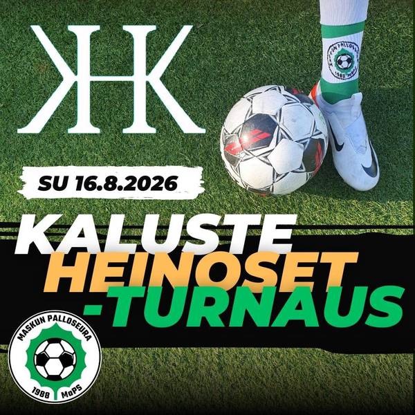 Kaluste Heinoset -turnaus Maskussa 16.8.2026