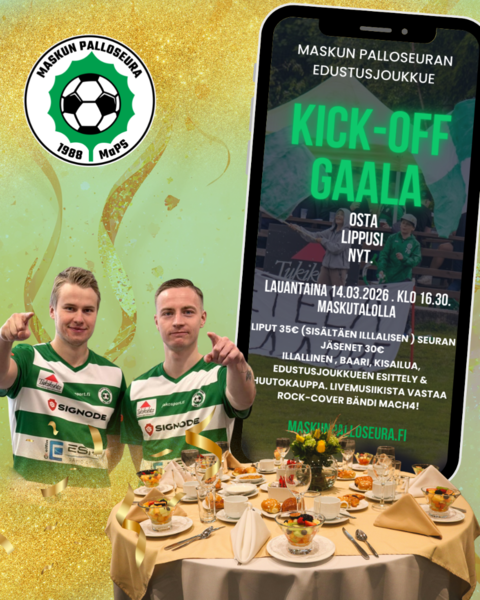 Ilmoittaudu Kick-Off Gaalaan!