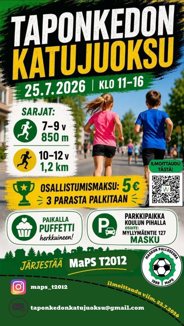 TAPONKEDON KATUJUOKSU 25.7.2026