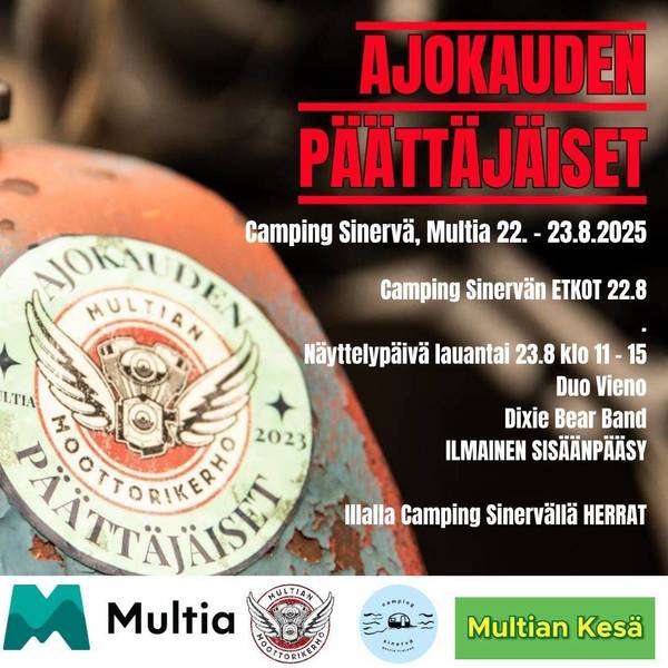 Ajokauden päättäjäiset 22. - 23.8.2025