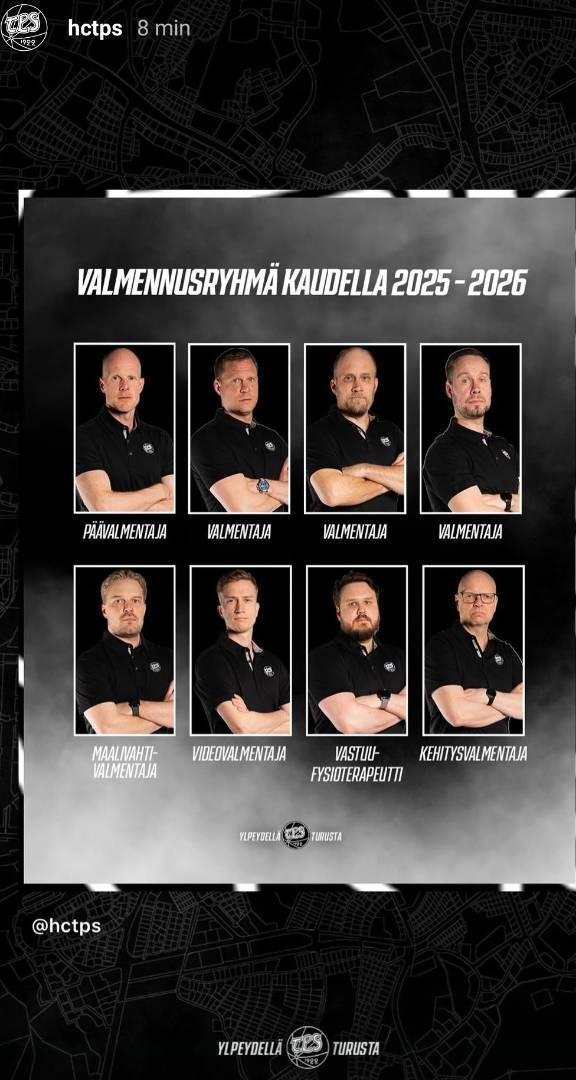 TPS uusi valmennusryhmä