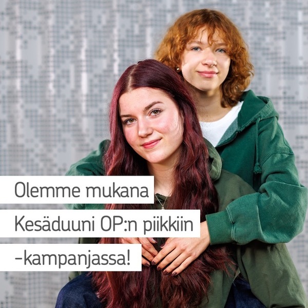 Hei sinä 15–17-vuotias nuori, tule meille kesätöihin!