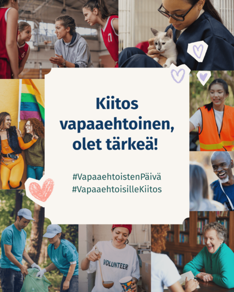 Hyvää Vapaaehtoisten päivää – Kiitos vapaaehtoisille!